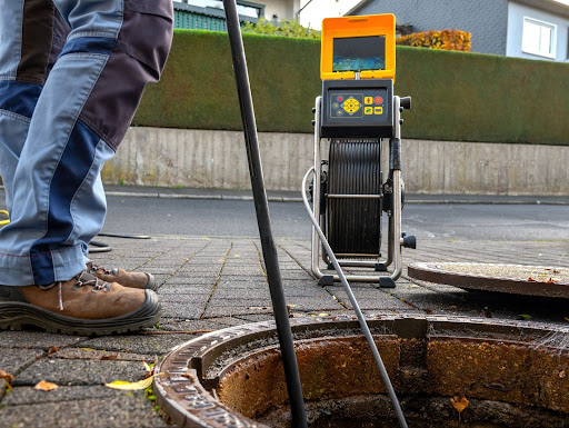 RDH technician conducting a sewer camera inspection