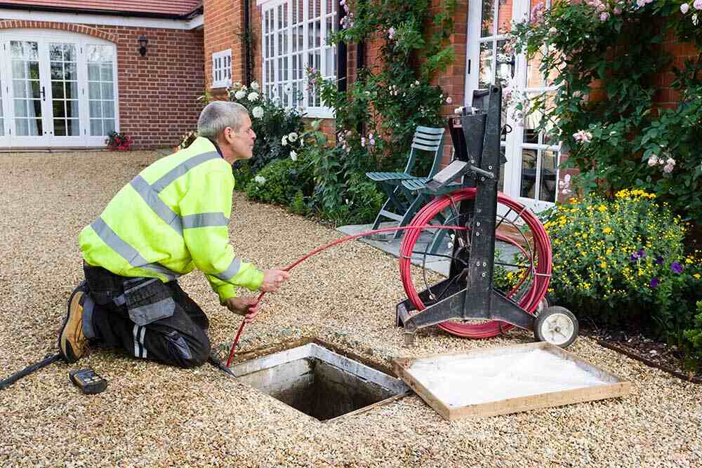 RDH technician conducting a sewer inspection